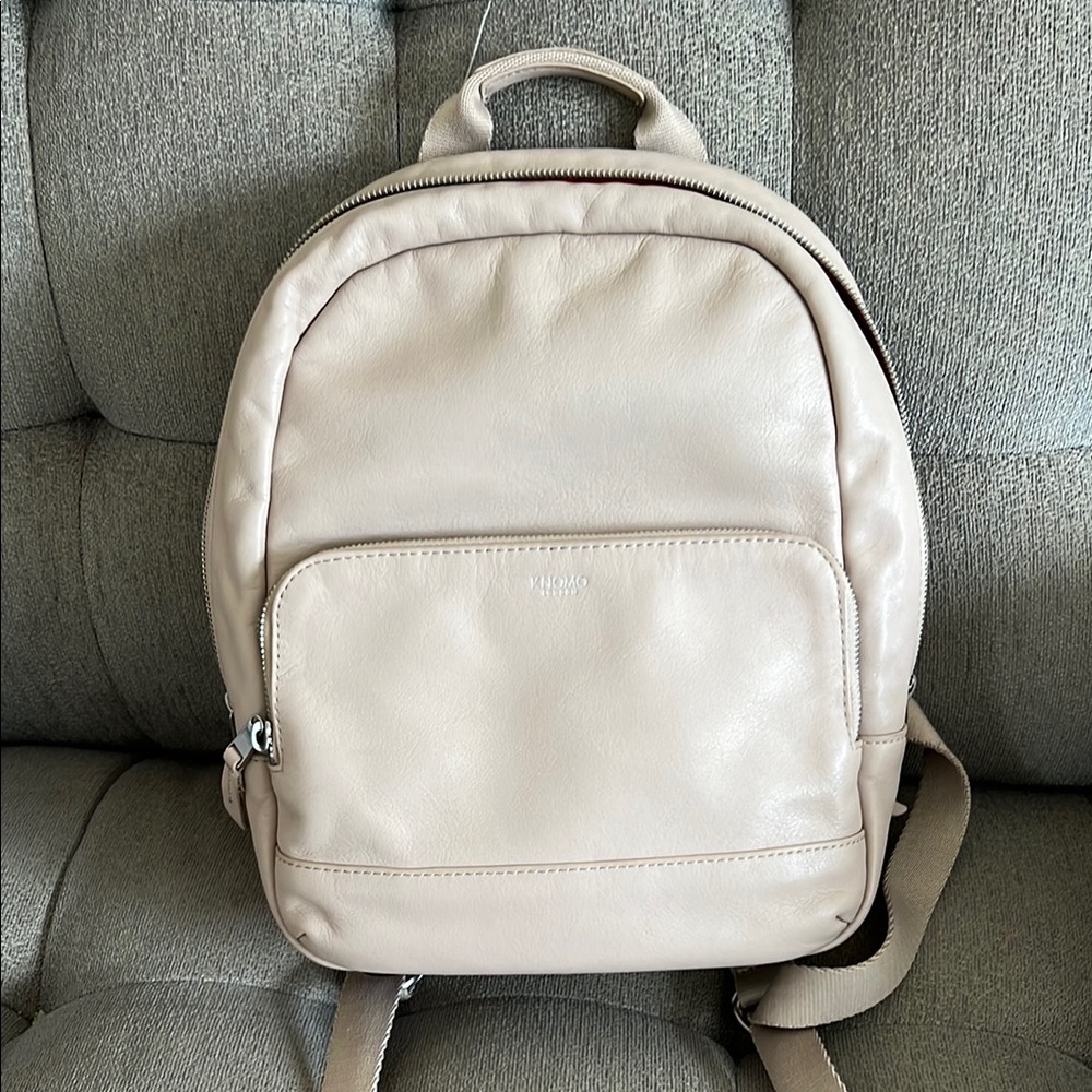Knomo London Mini Mount Leather 10" Backpack Concrete - Picture 12 of 13